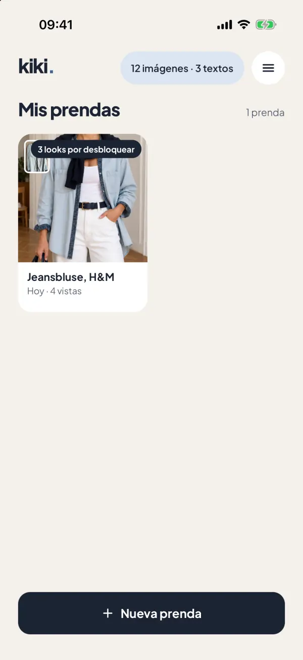 Captura de la app: Todo en un sitio